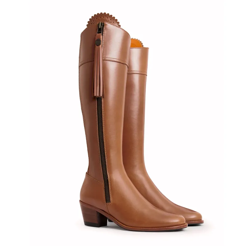 Fairfax and Favor Heeled Regina Leather Boot - Tan